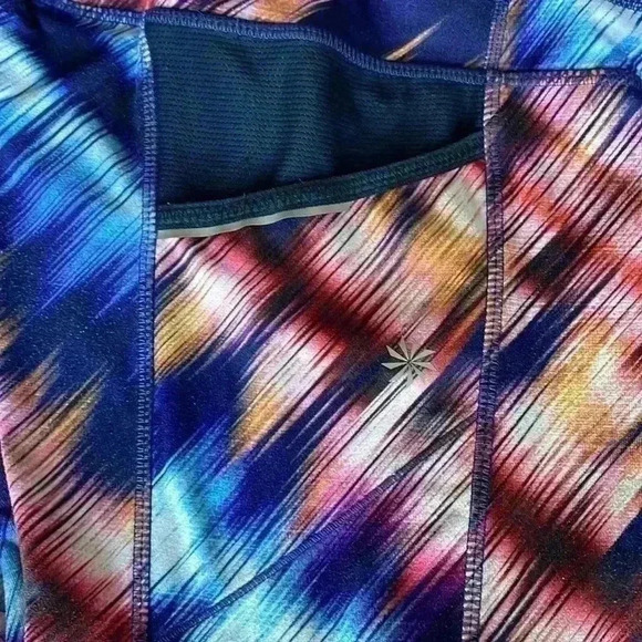 Athleta Cropped Leggings Multicolor Size Small EUC - Picture 5 of 11